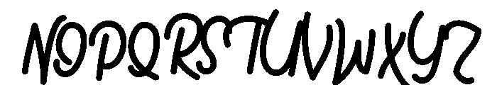 Aviator Script Regular Font UPPERCASE