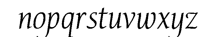 Avocet Light Font LOWERCASE