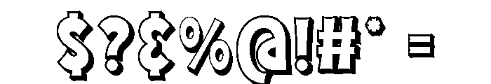 Awaken Design Extrude Font OTHER CHARS