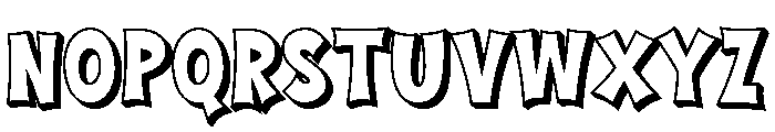Awaken Design Extrude Font LOWERCASE