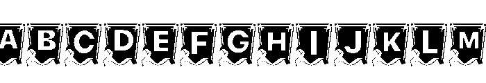 Awareness Flag Font UPPERCASE