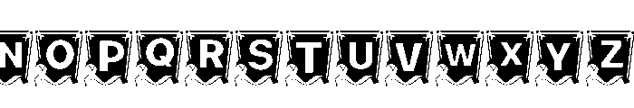 Awareness Flag Font UPPERCASE