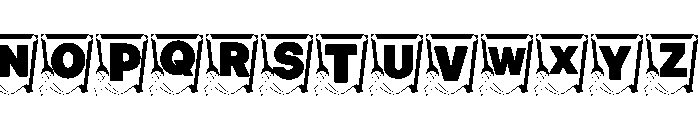 Awareness Flag Font LOWERCASE