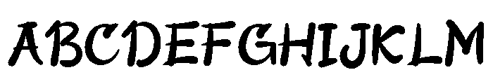 Awateru Regular Font UPPERCASE