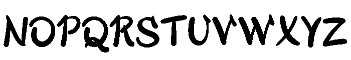 Awateru Regular Font UPPERCASE