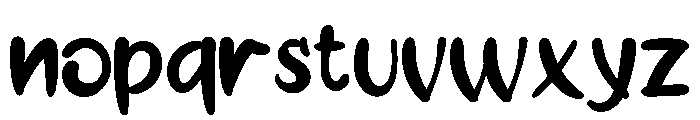 Awateru Regular Font LOWERCASE