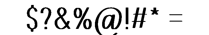 Awesome February Font OTHER CHARS