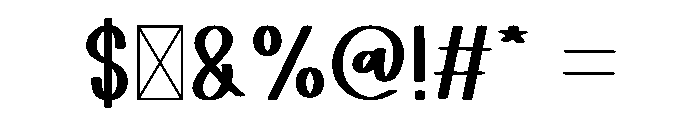 Awesome Festive Font OTHER CHARS