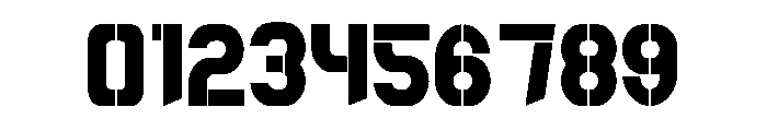 Awone Stencil Font OTHER CHARS