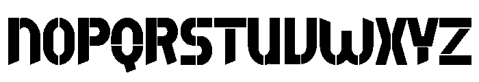 Awone Stencil Font LOWERCASE