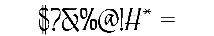 Awsirnam Regular Font OTHER CHARS