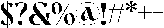 Awaking Regular otf (400) Font OTHER CHARS