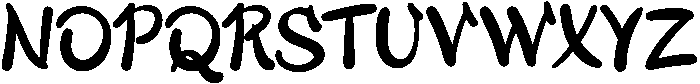 Awateru Regular otf (400) Font UPPERCASE