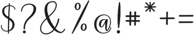 Awelina Script Regular otf (400) Font OTHER CHARS