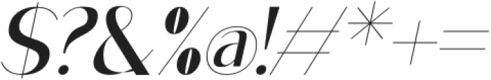 AwendelaBeloved-Italic otf (400) Font OTHER CHARS