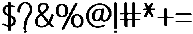 Awesome Handmade Regular otf (400) Font OTHER CHARS