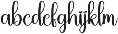 Awesome Handmade Regular otf (400) Font LOWERCASE