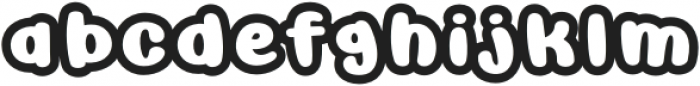Awesome Possum Outline otf (400) Font LOWERCASE