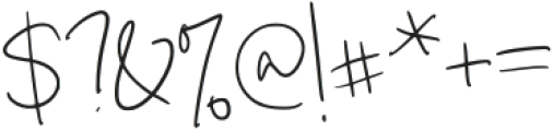 Awihasi Signature Regular otf (400) Font OTHER CHARS