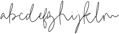 Awihasi Signature Regular otf (400) Font LOWERCASE