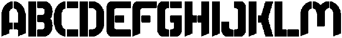 Awone Stencil Regular otf (400) Font UPPERCASE