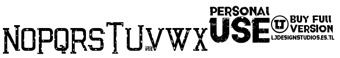 Awakened Grunge Font UPPERCASE