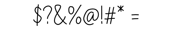 Awal Hello Font OTHER CHARS