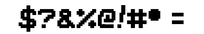 Awfully Digital Font OTHER CHARS