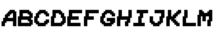 Awfully Digital Font UPPERCASE
