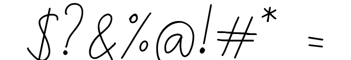 Awkward Font OTHER CHARS