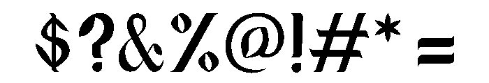 Awraq Bold Font OTHER CHARS