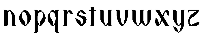 Awraq Bold Font LOWERCASE
