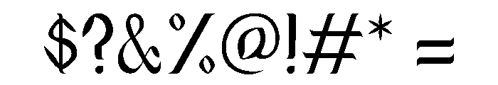 Awraq Regular Font OTHER CHARS