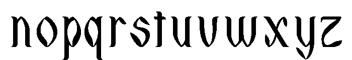Awraq Regular Font LOWERCASE