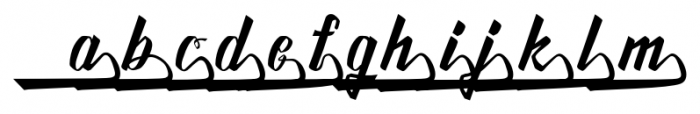 Awesome Lower Swash Font LOWERCASE