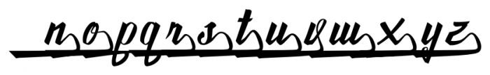 Awesome Lower Swash Font LOWERCASE