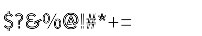 AW Conqueror Inline Std Regular Font OTHER CHARS