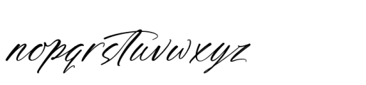 Awakening Gallop Italic Font LOWERCASE
