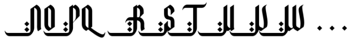 Awaly Font UPPERCASE