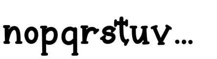 Awesome Autumn Regular Font LOWERCASE