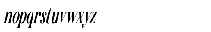 Awesome Shorten Italic Font LOWERCASE