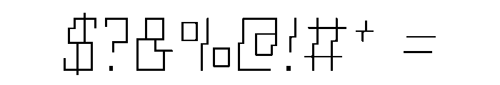 Awaria Thin Instance Font OTHER CHARS