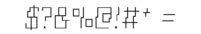 Awaria Thin Font OTHER CHARS