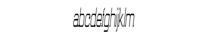 Axle-ExtracondensedItalic Font LOWERCASE