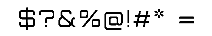 AXEVORA Font OTHER CHARS