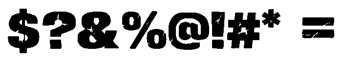 Axeblast Regular Font OTHER CHARS