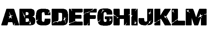 Axeblast Regular Font UPPERCASE