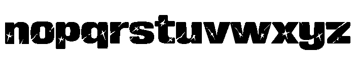 Axeblast Regular Font LOWERCASE
