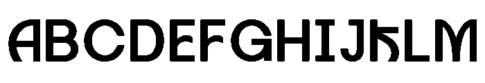Axgen Sans Bold Font UPPERCASE