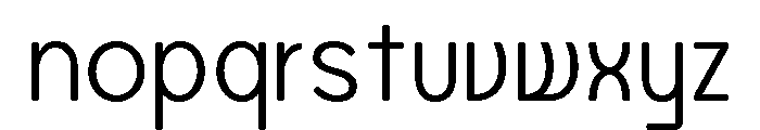 Axgen Sans Extra Light Font LOWERCASE
